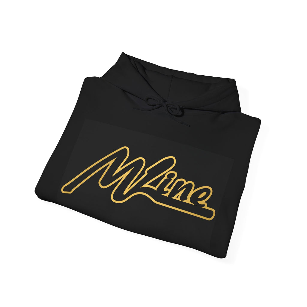 Hoodie — Retro 'M Line' Script Logo Pullover