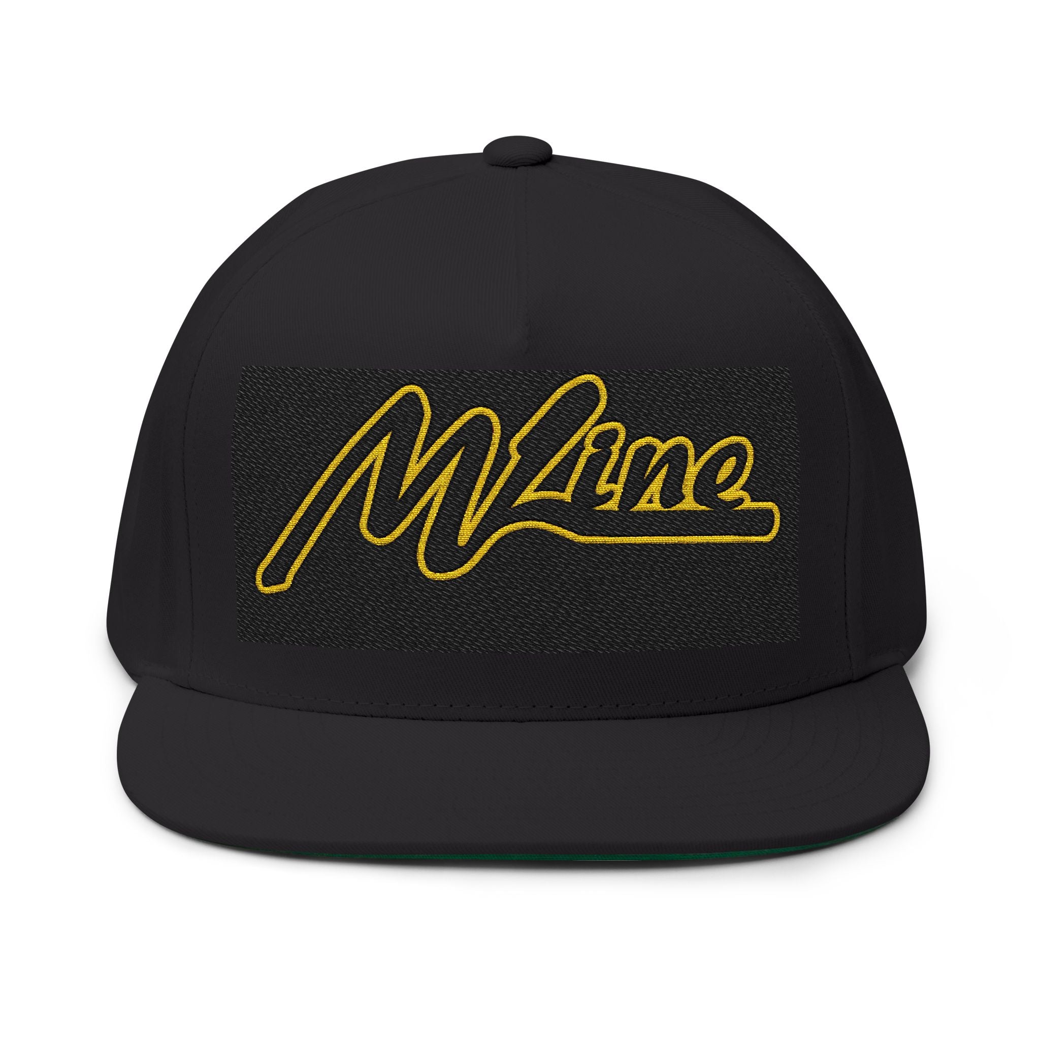 Maine Script Embroidered Flat Bill Cap